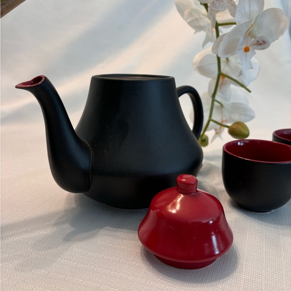 RARE! AVEDA Asian teapot and cups - Picture 3 of 7